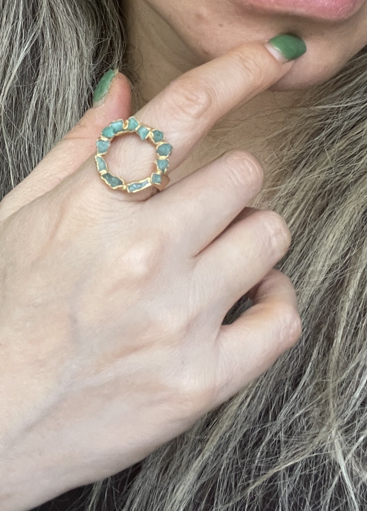 Emerald Circle Ring - FUSION Collection