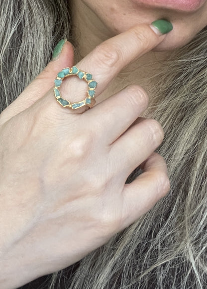 Emerald Circle Ring - FUSION Collection