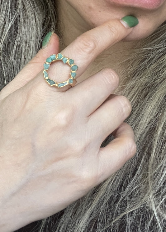 Emerald Circle Ring - FUSION Collection