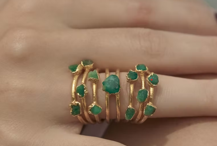 Emerald ring fashion show collection