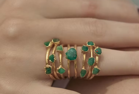 Emerald ring fashion show collection